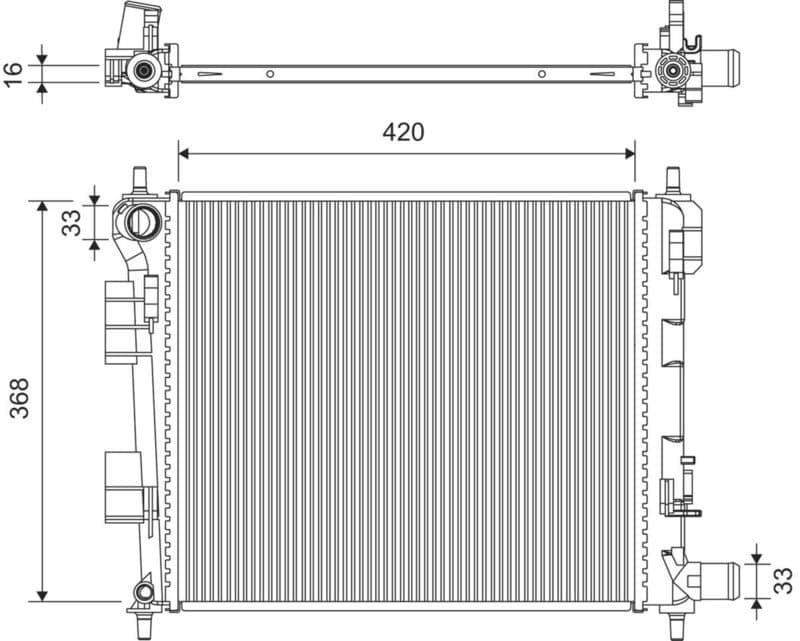 Radiator, racire motor VALEO 701439