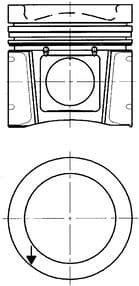 Piston KOLBENSCHMIDT 40030610