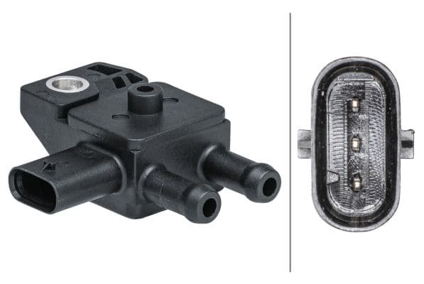 Senzor, presiune gaze evacuare HELLA 6PP 009 403-421