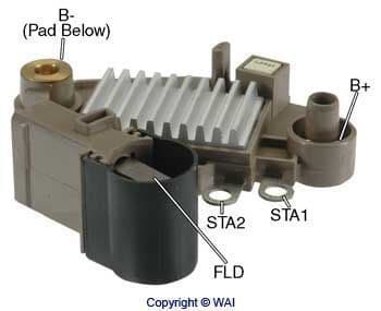 Regulator, alternator WAI Transpo M517