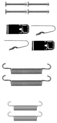 set accesorii, saboti frana parcare TEXTAR 97036400