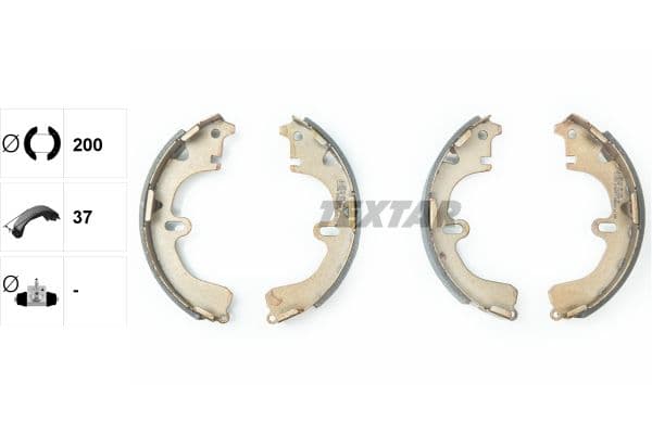 Set saboti frana TEXTAR 91043200