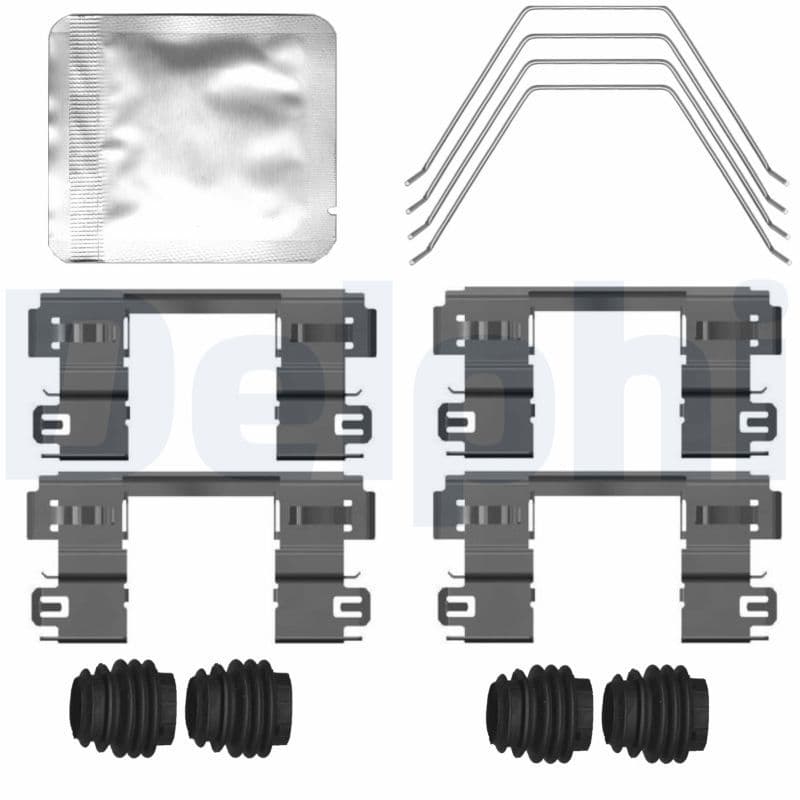 Set accesorii, placute frana DELPHI LX0797