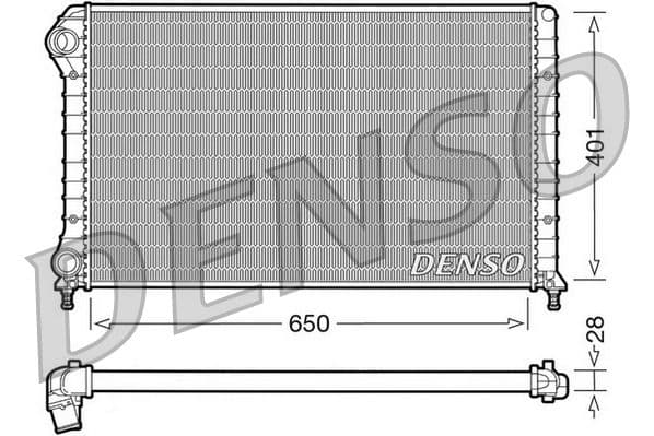 Radiator, racire motor DENSO DRM09061