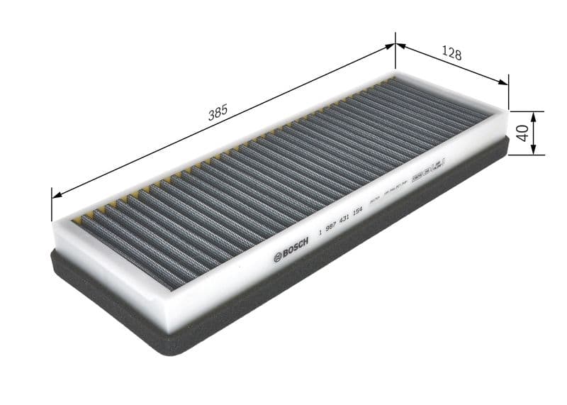 Filtru, aer habitaclu BOSCH 1 987 431 154