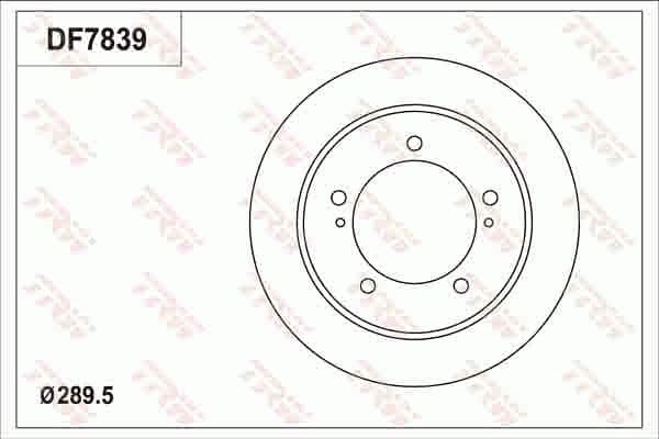 Disc frana TRW DF7839