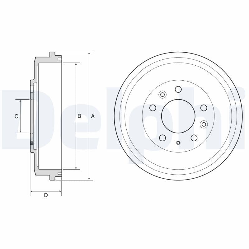 Tambur frana DELPHI BF579