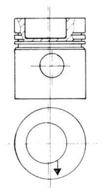 Piston KOLBENSCHMIDT 93831610