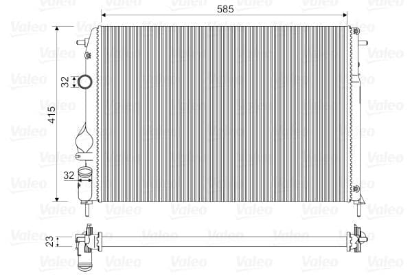 Radiator, racire motor VALEO 732866