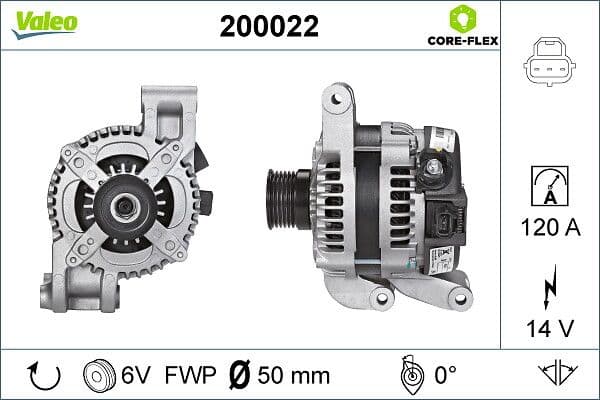 Generator / Alternator VALEO CORE-FLEX 200022