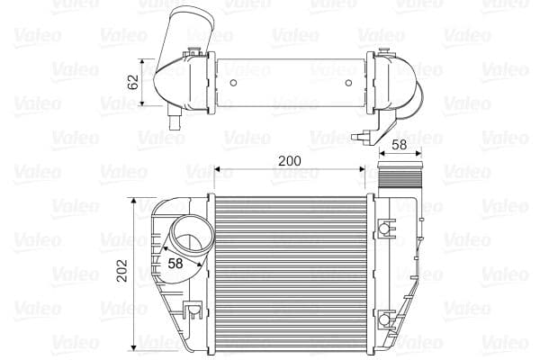Intercooler, compresor VALEO 818326