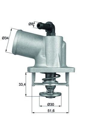 termostat,lichid racire MAHLE BEHR TI 55 92D