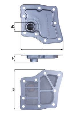 Filtru hidraulic, cutie de viteze automata MAHLE HX 259