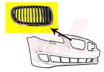 Grila radiator VAN WEZEL 0617512
