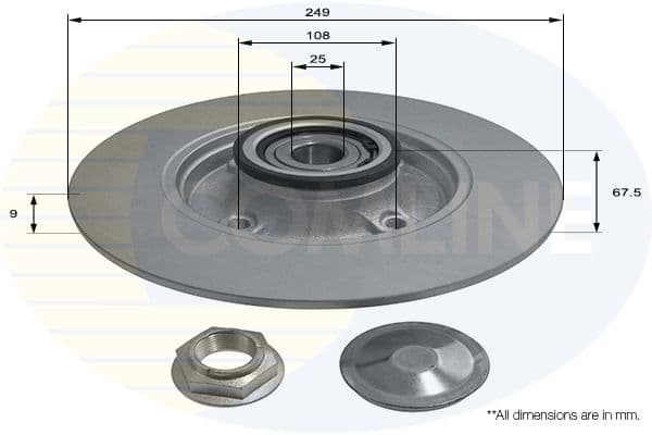 Disc frana COMLINE ADC3017