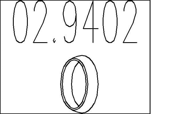Inel etansare, galerie evacuare MTS 02.9402