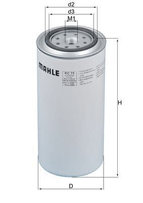 filtru combustibil MAHLE KC 75