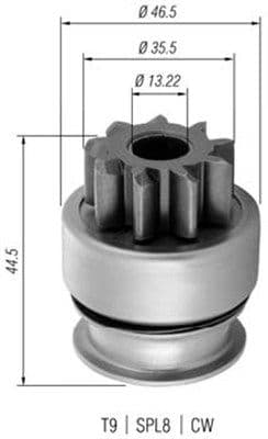 Pinion electromotor MAGNETI MARELLI 940113020369