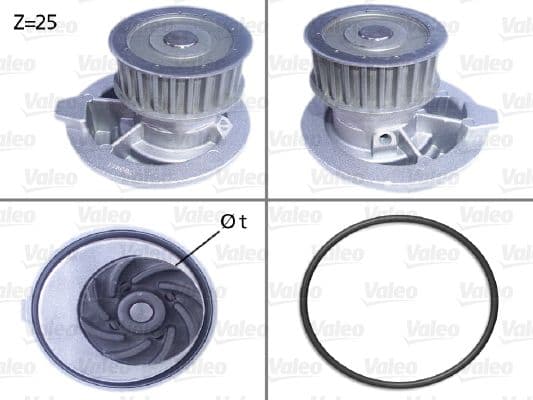 Pompă de apă, răcire motor VALEO 506309