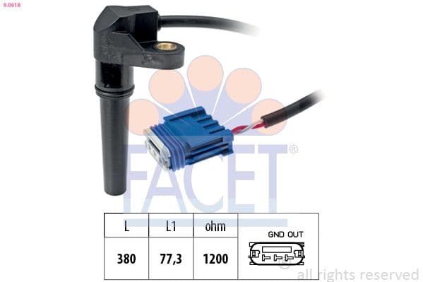 Senzor turatie, cutie de viteza automata FACET 9.0618