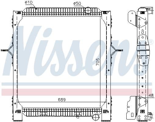 Radiator, racire motor NISSENS 65476