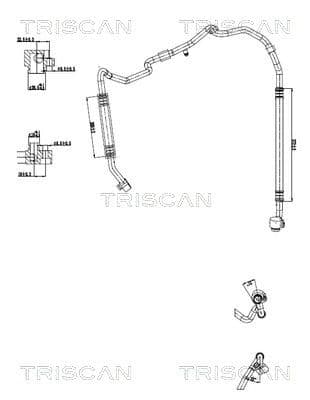 conducta presiune variabila,aer conditionat TRISCAN 9010 29132
