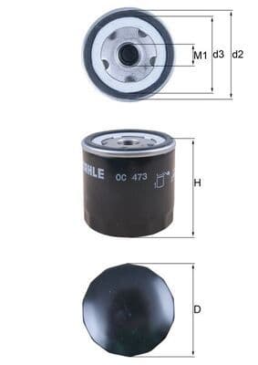 Filtru ulei MAHLE OC 473