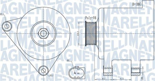 Generator / Alternator MAGNETI MARELLI 063731937010