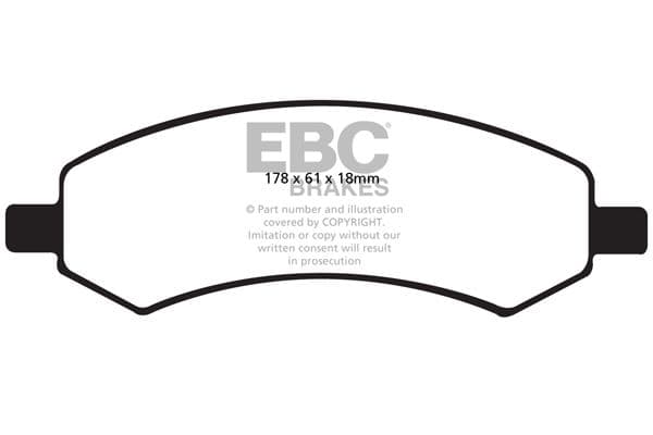 set placute frana,frana disc EBC Brakes DP61738