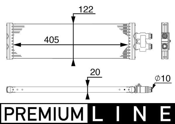 Radiator racire ulei, cutie de viteze automata MAHLE BEHR *** PREMIUM LINE *** CLC 64 000P