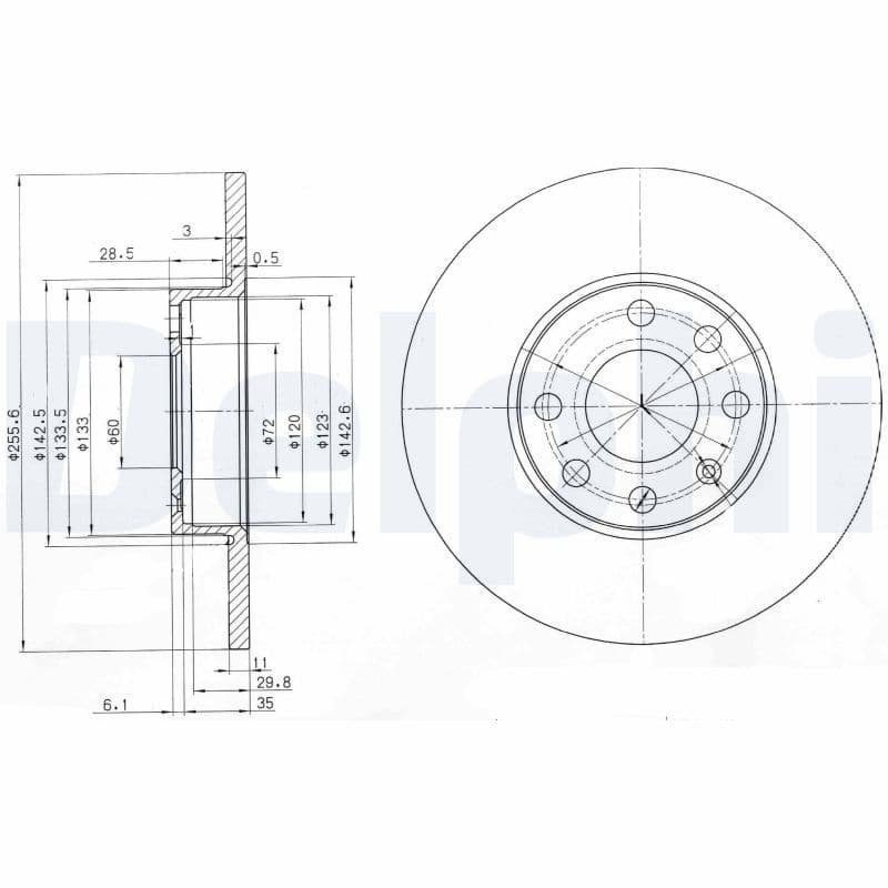 Disc frana DELPHI BG3402
