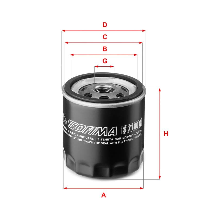 Filtru ulei SOFIMA S 7130 R