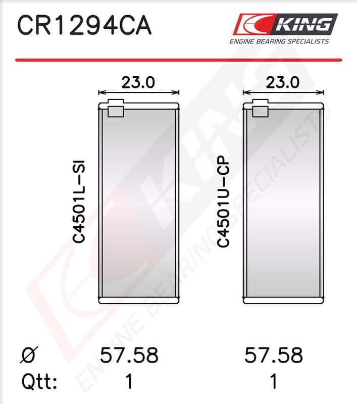 Cuzinet bielă KING CR1294CA