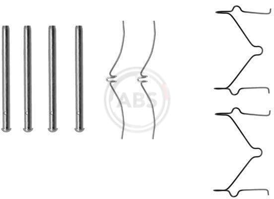 Set accesorii, placute frana ABS 1124Q