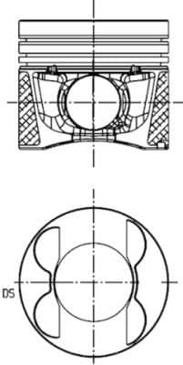 Piston KOLBENSCHMIDT 41713630