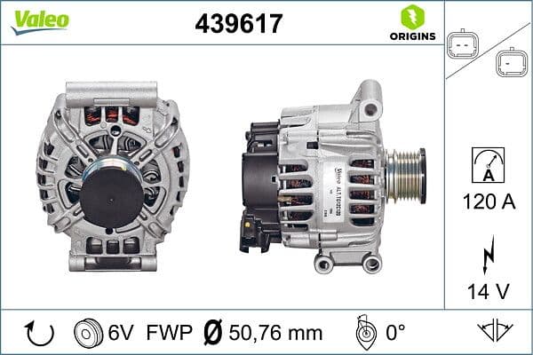 Generator / Alternator VALEO 439617