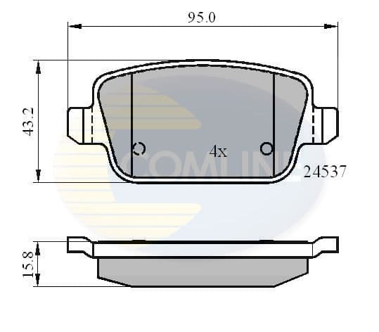 set placute frana,frana disc COMLINE CBP01610