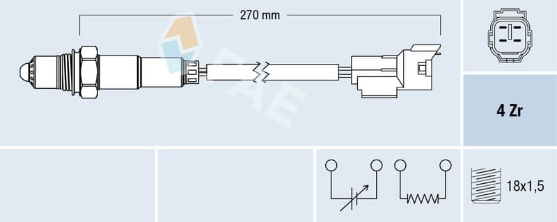Sonda Lambda FAE 77296