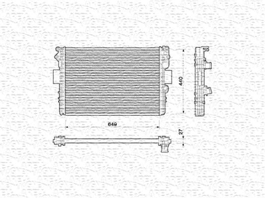 Radiator, racire motor MAGNETI MARELLI 350213169000