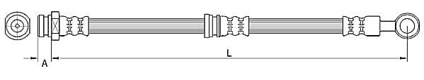Furtun frana METZGER AUTOTEILE 4110744