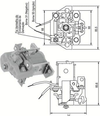 Solenoid, electromotor MAGNETI MARELLI 940113050338