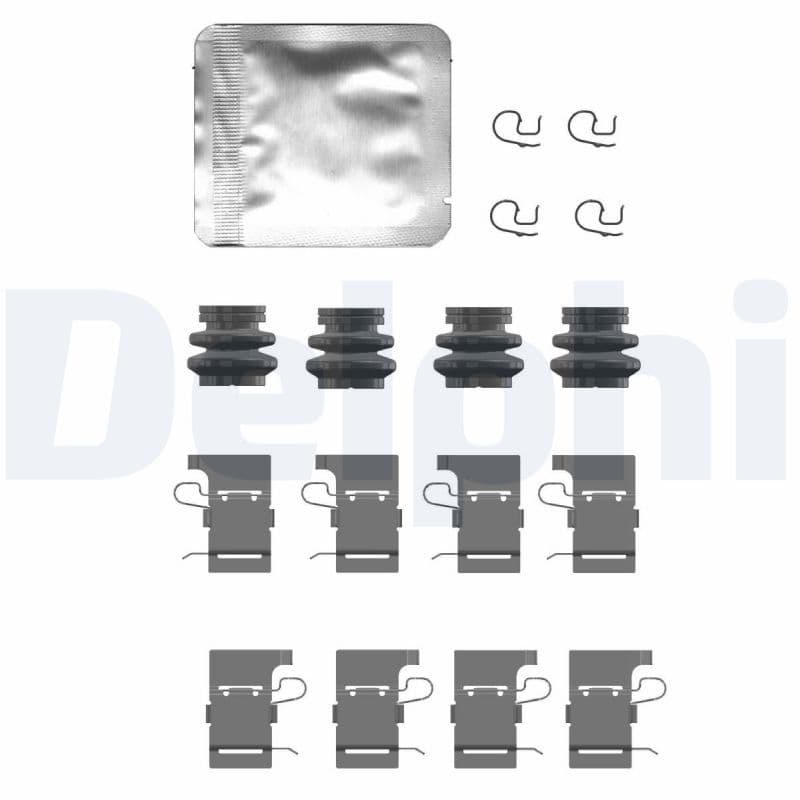 Set accesorii, placute frana DELPHI LX0732