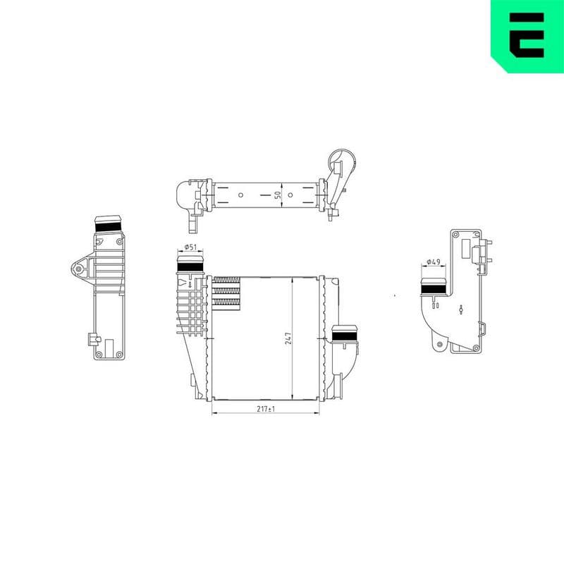 Intercooler, compresor ERA 672020