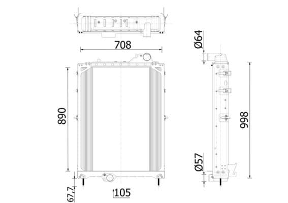 Radiator, racire motor MAHLE BEHR *** PREMIUM LINE *** CR 2560 000P