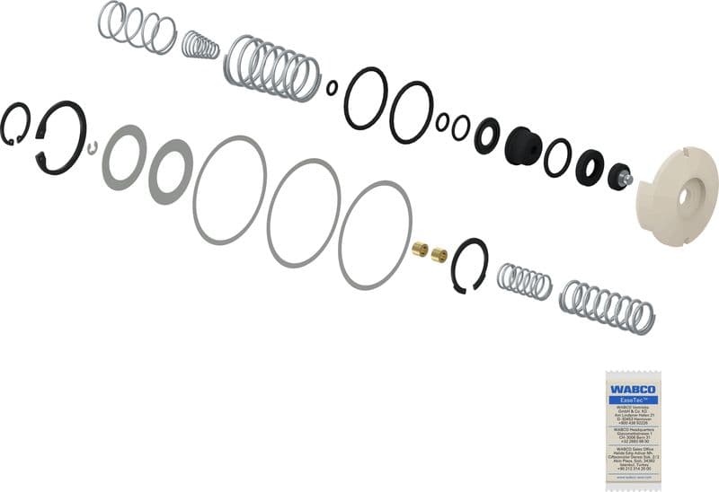Set de reparații, supapă de frână (frână de mână) WABCO 9617020012