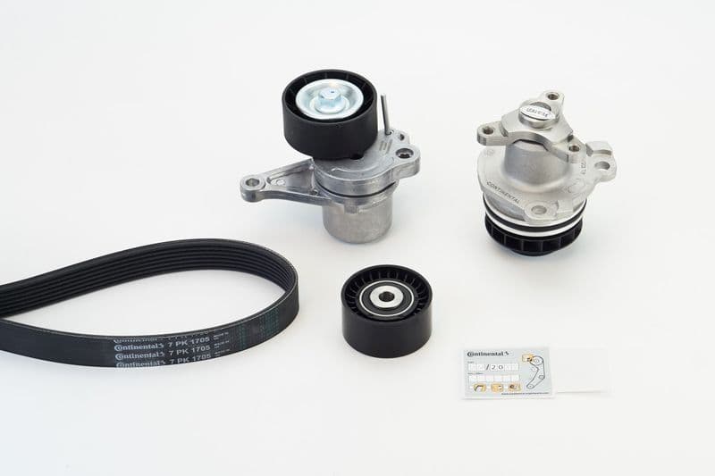 Pompa apa + Set curea transmisie cu caneluri CONTITECH 7PK1705WP1