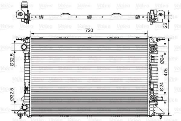 Radiator, racire motor VALEO 735472