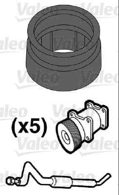 garnitura,conducta lichid de racire VALEO 509553