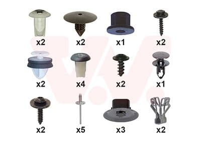 Set montaj, aripa laterala VAN WEZEL 1557796
