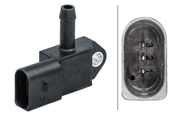 Senzor, presiune gaze evacuare HELLA 6PP 009 409-591